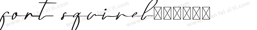 font squirel字体转换
